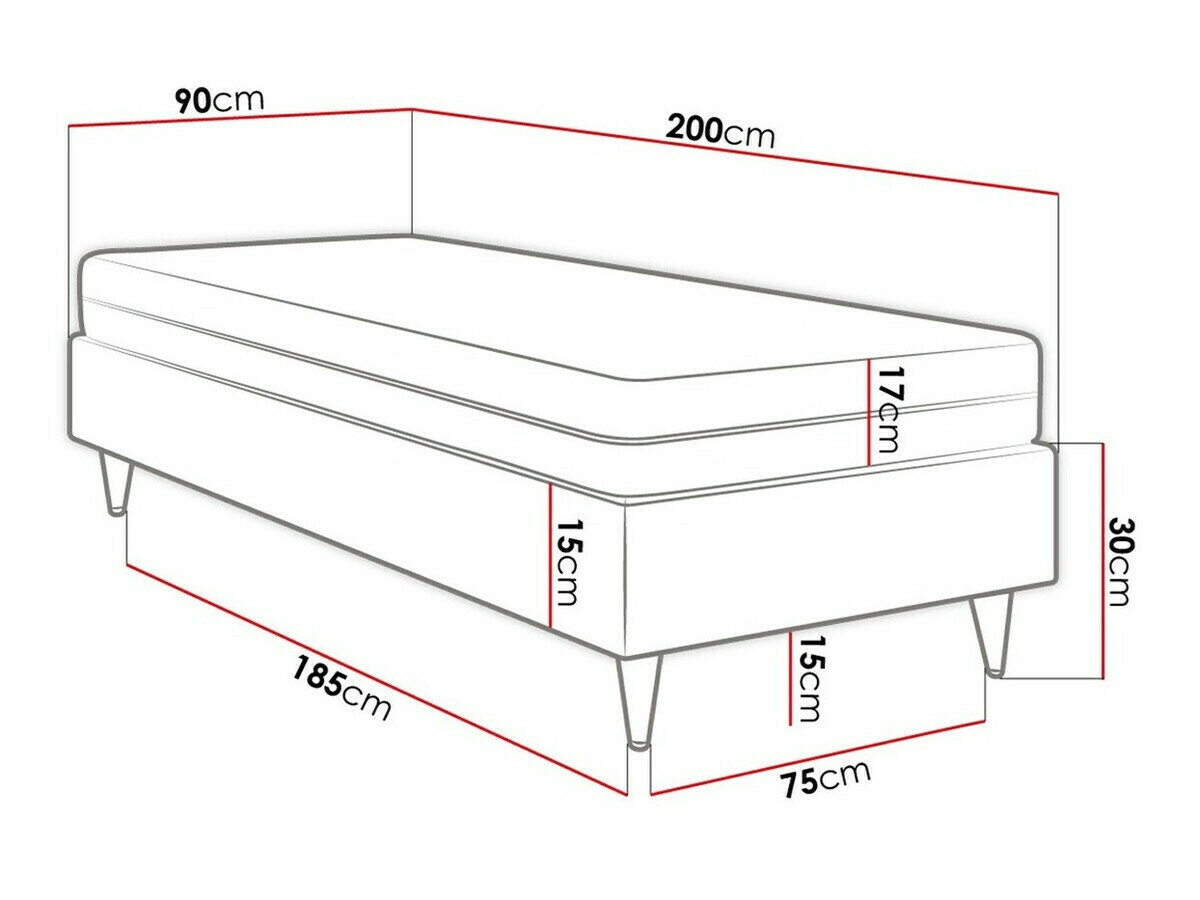 Boxspring Logan 108 (Manila 26)