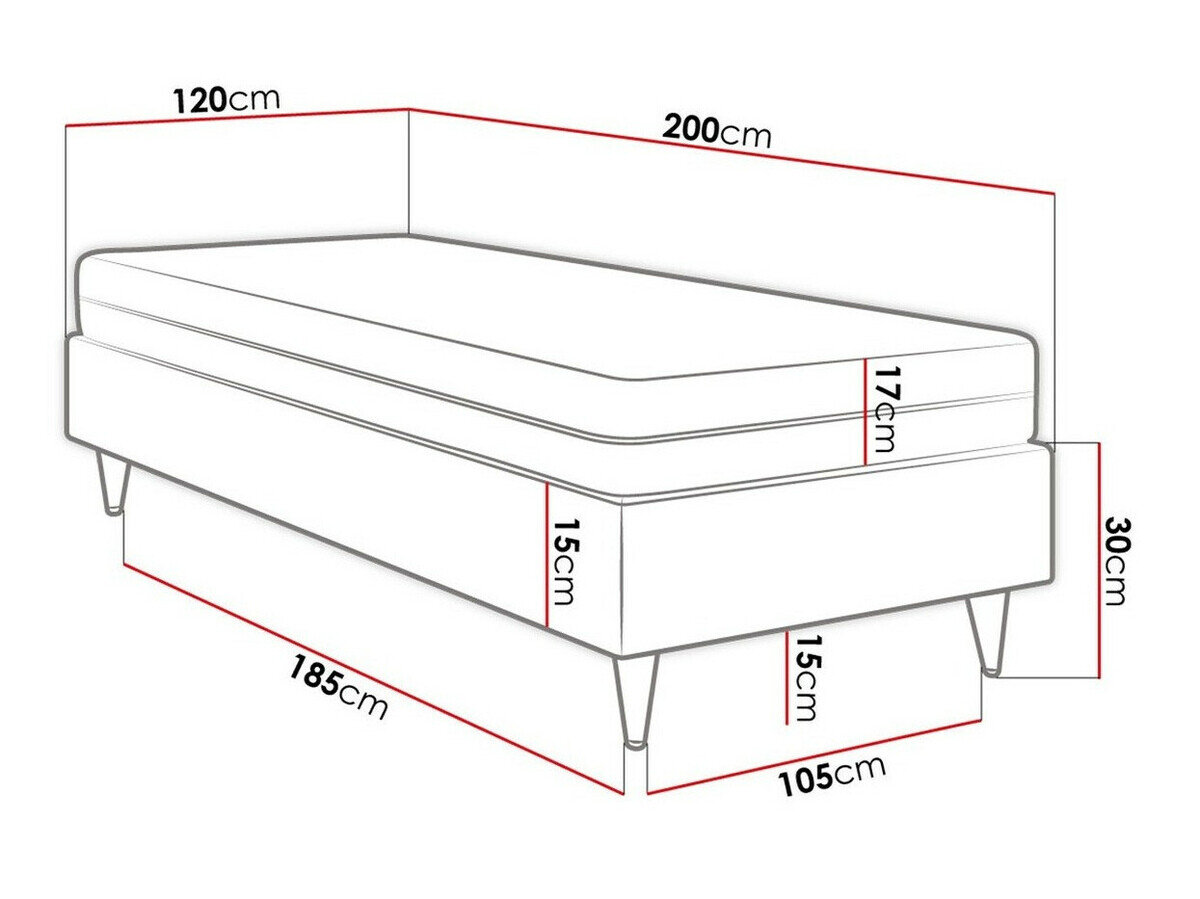 Boxspring Logan 108 (Soft 011)