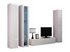 Ensemble de salon Venenou 107 (Blanc + Blanc brillant)