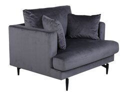 Fauteuil Dallas 1703 (Donkergrijs + Zwart)