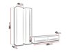 Ensemble de salon Venenou 115 (Blanc + Blanc brillant)