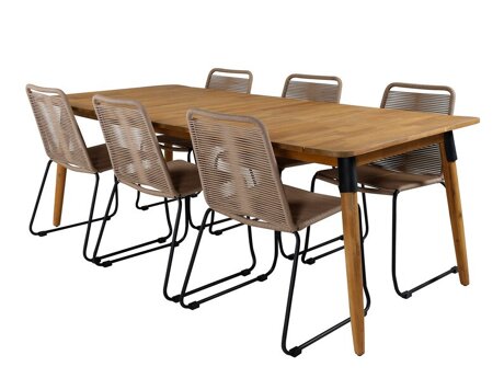 Tafel en stoelen set Dallas 2879