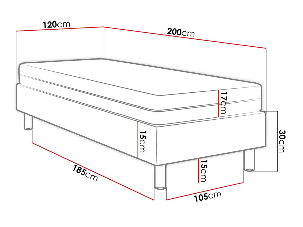 Boxspring krevet Logan 107 (Manila 09)