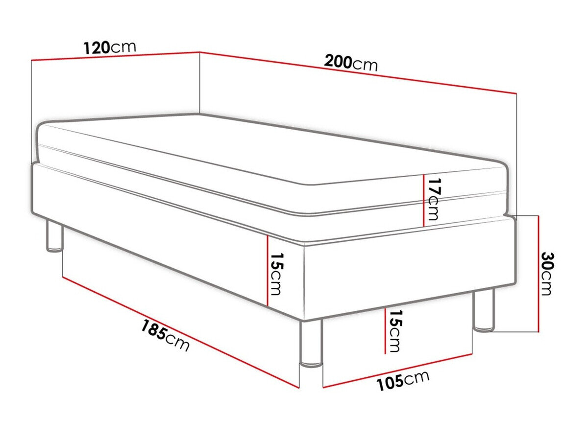 Boxspring Logan 107 (Manila 11)
