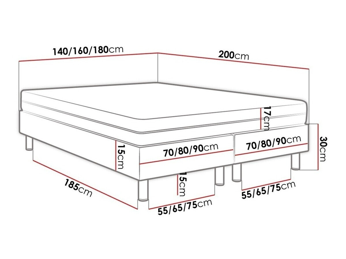Boxspring Logan 103 (Manila 35)