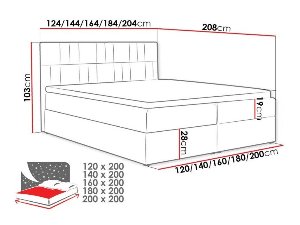 Boxspring Pons II (Kronos 34)