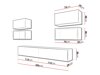 Ensemble de salon Corbele 108 (Blanc)