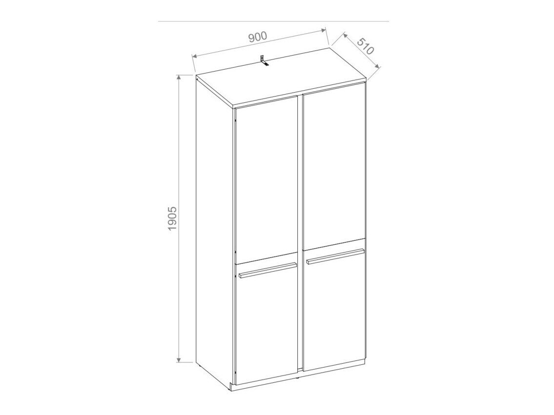 Garderobeskab Felfera 101