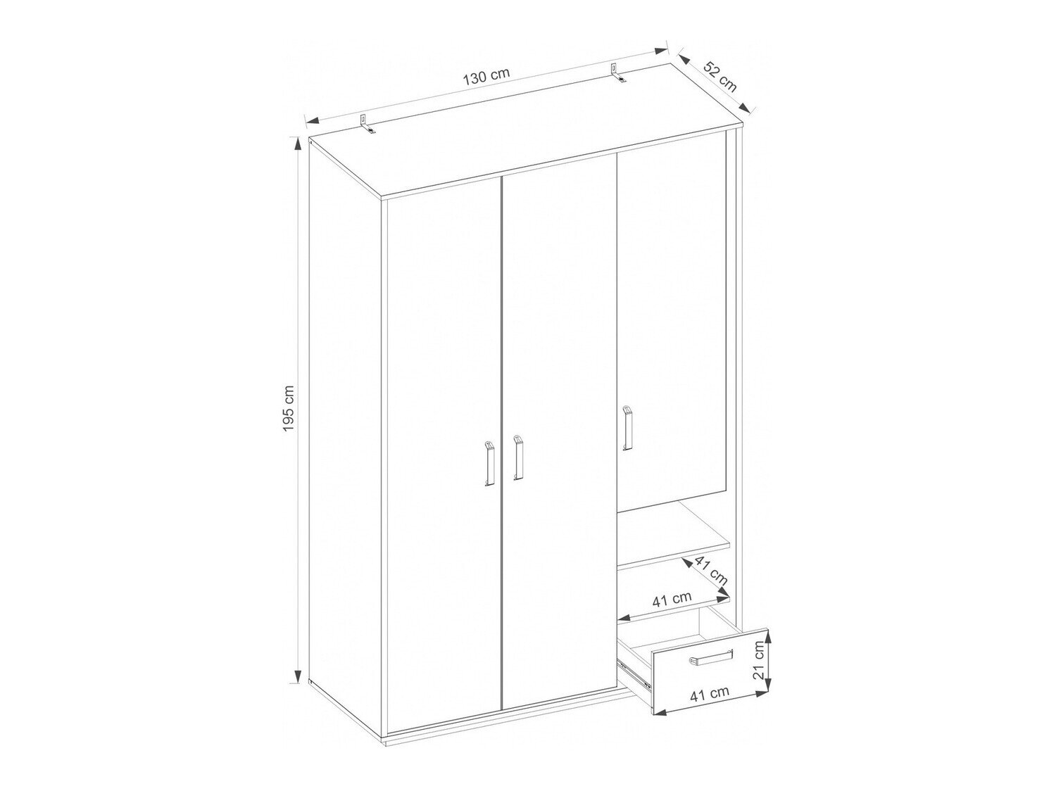 Kledingkast Orlveno 120