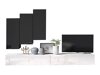 Stuemøbelsæt Remus XX (Hvid + Sort)