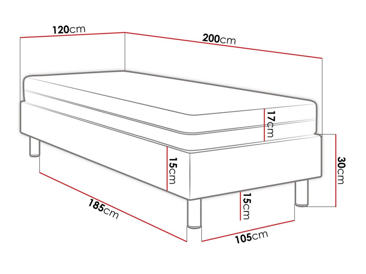 Boxspring Logan 105 (Soft 011)
