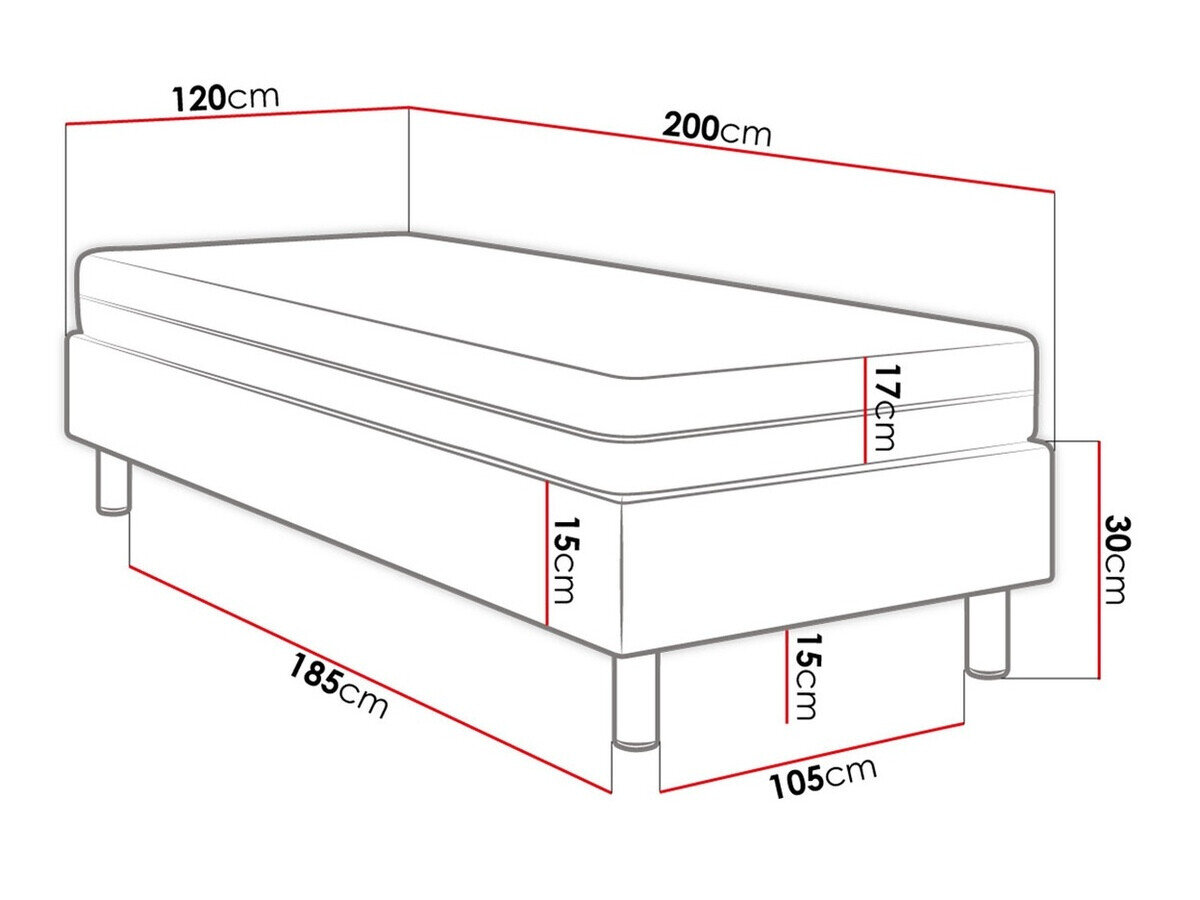 Boxspring Logan 106 (Manila 26)