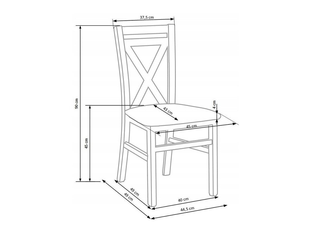 Stol Houston 593 (Sonoma eg + Beige)