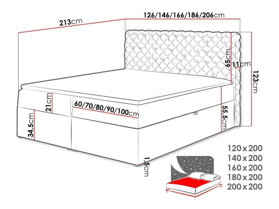 Boxspring Lac (Magic Velvet 2243)