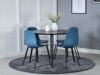 Eetkamerset Dallas 1622 (Blauw + Zwart)