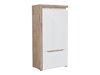 Kledingkast Revelmi 107 (Eiken + Glanzend wit)