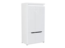 Kledingkast Revelmi 107 (Glanzend wit + Wit)