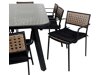 Galds un krēslu komplekts Dallas 509