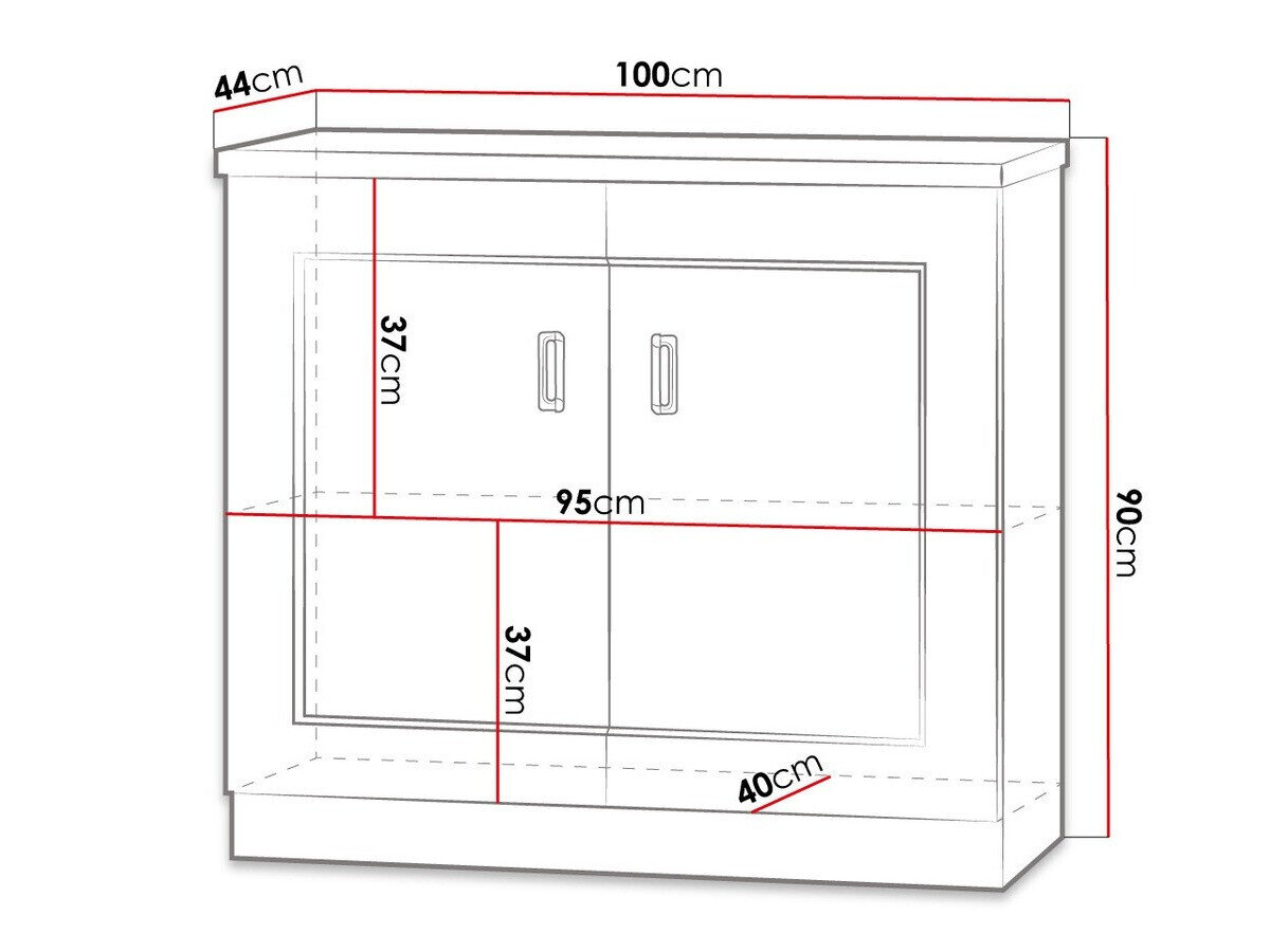 Dressoir Lircava 102 (Lefkas eik)