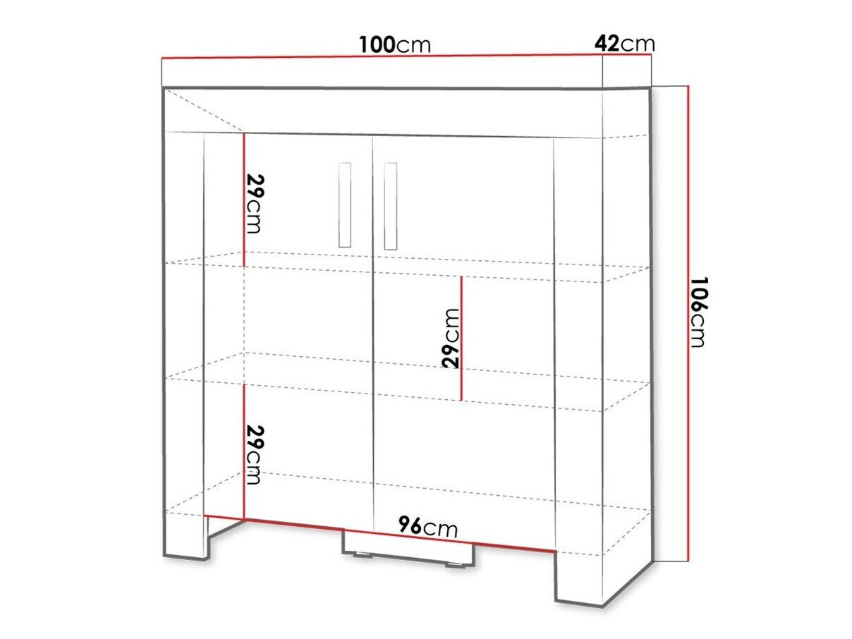 Skænk Melfeli 107 (Sonoma eg)