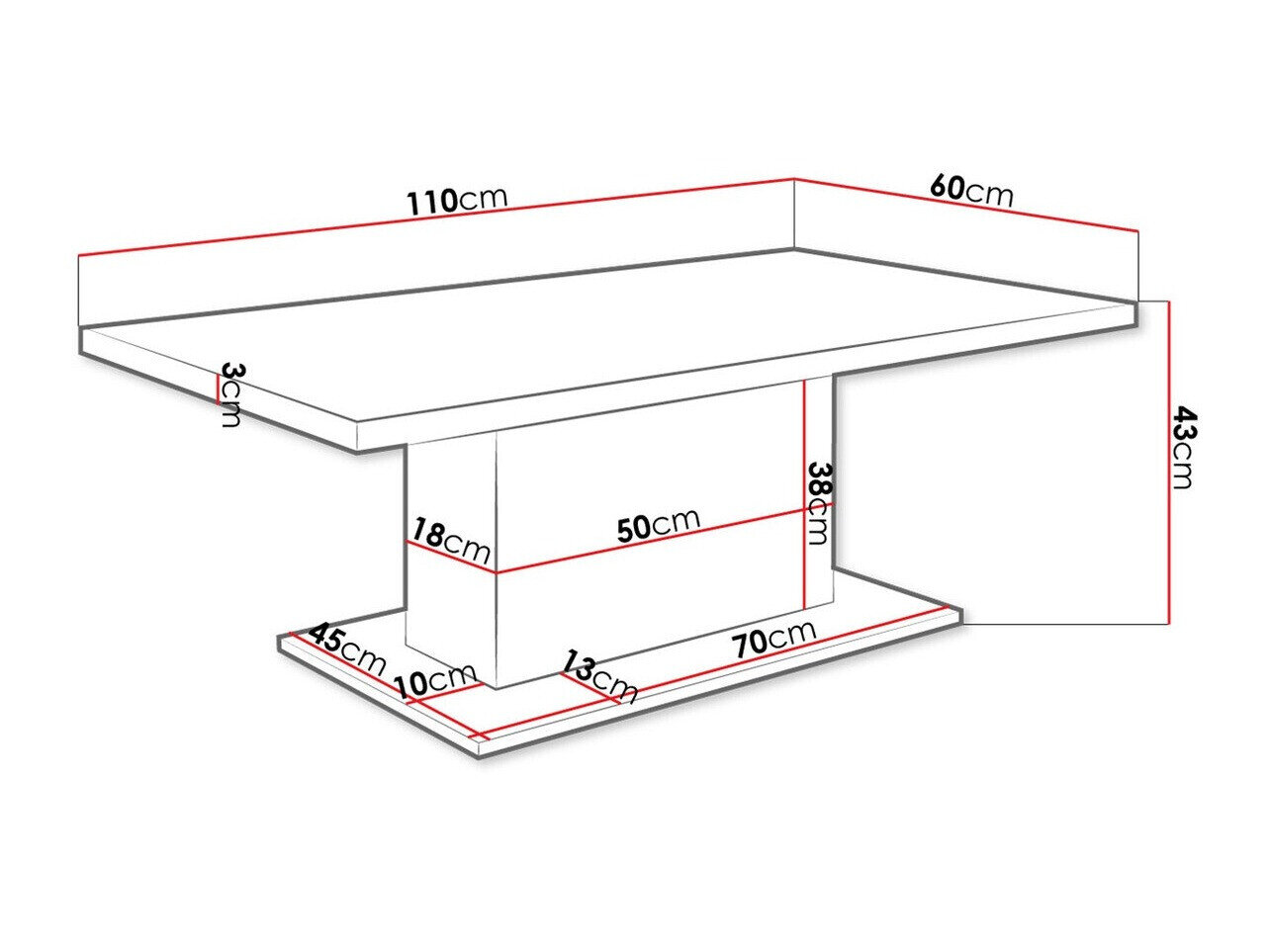 Sofabord Tucson 148 (Sonoma eg)