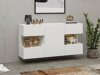 Aparador Revmiru 102 (Blanco + Roble wotan)
