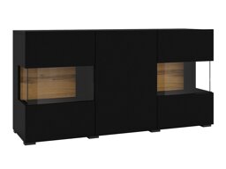 Aparador Revmiru 102 (Negro + Roble wotan)