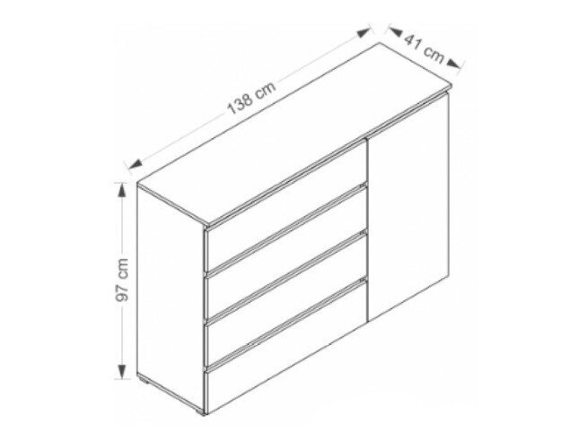 Kommode Cirdora 104 (Hvid)