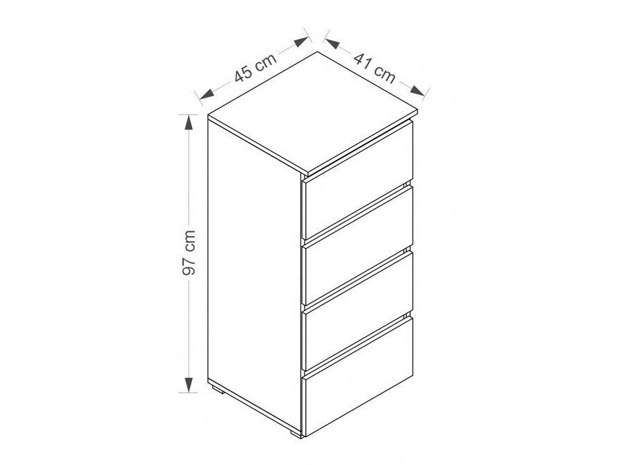 Kommode Cirdora 106 (Hvid)
