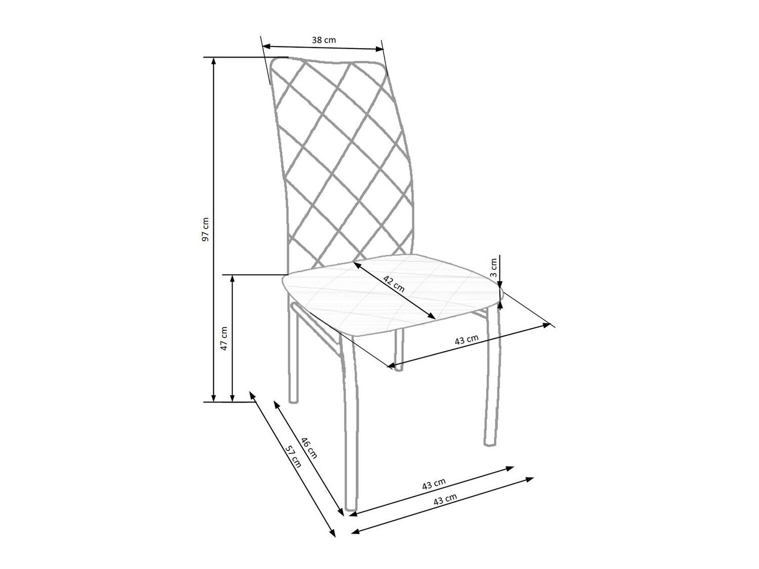 Stol Houston 525 (Mørkegrå)
