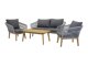 Buiten meubilair set Dallas 661 (Grijs + Acacia)