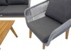 Buiten meubilair set Dallas 661 (Grijs + Acacia)