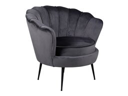 Fauteuil Dallas 1705 (Donkergrijs + Zwart)