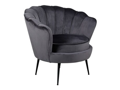 Fauteuil Dallas 1705 (Donkergrijs + Zwart)