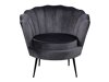 Fauteuil Dallas 1705 (Donkergrijs + Zwart)