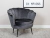 Fauteuil Dallas 1705 (Donkergrijs + Zwart)