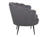 Fauteuil Dallas 1705 (Grijs + Zwart)