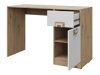 Bureau Balvire 110 (Licht eiken + Wit + Grijs)