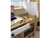 Bureau Mirelbu 109 (Artisan eiken + Glanzend wit)