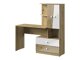 Bureau Mirelbu 110 (Artisan eiken + Glanzend wit)