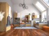 Bureau Mirelbu 110 (Artisan eiken + Glanzend wit)