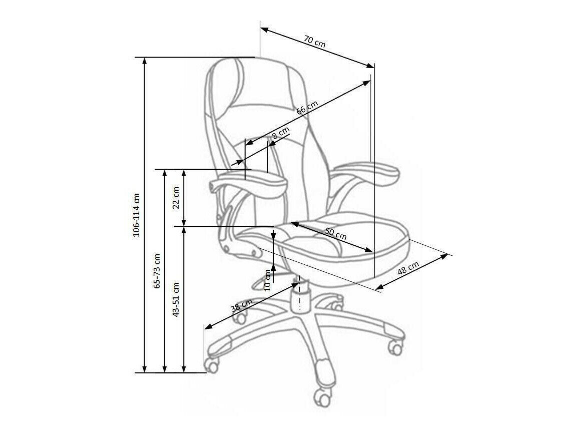 Kontorstol Houston 187 (Sort)