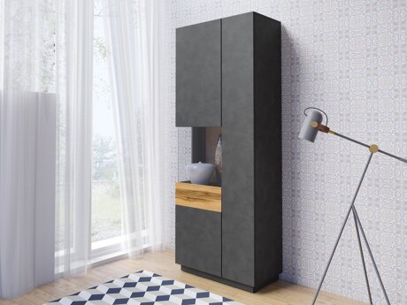 Reol Livlore 100 (Matera grå + Wotan eg)