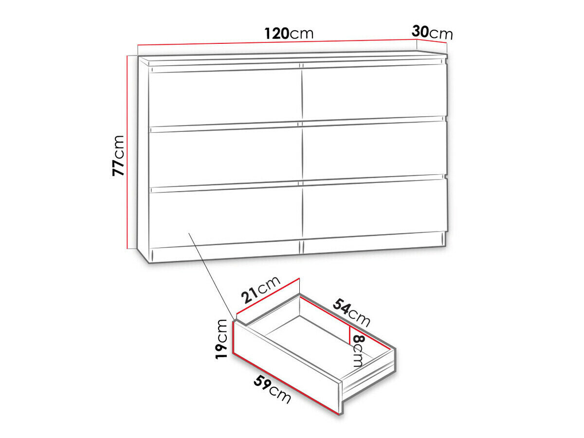 Kommode Comfivo Structor V (Sort)