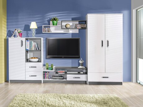 Stuemøbelsæt Lorlare 101 (Hvid + Grå)