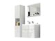 Badkamerset Sarasota 122 (Wit + Glanzend wit)