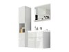 Badkamerset Sarasota 122 (Wit + Glanzend wit)