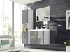 Badkamerset Sarasota 122 (Wit + Grijs met glans)