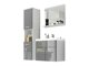 Badkamerset Sarasota 122 (Wit + Grijs met glans)