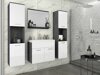 Badkamerset Sarasota 123 (Matera grijs + Glanzend wit)